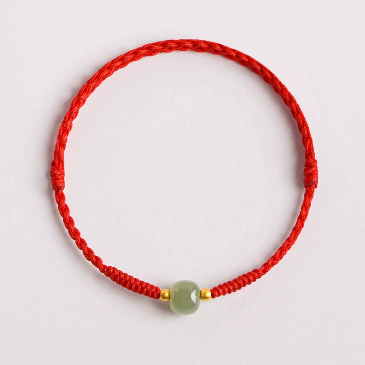 Jade Light Knotted Bracelet