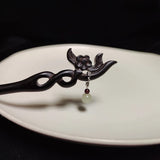 Plum Bone Orchid Hair Stick