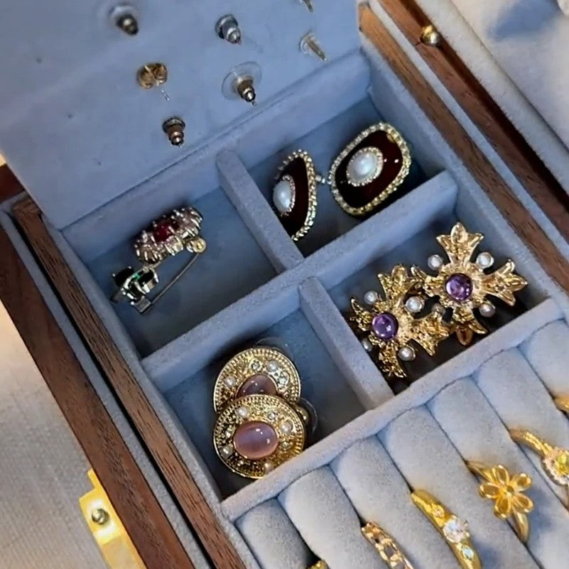 Awakened Treasures Walnut Jewelry Box
