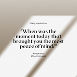 [Moment of Serenity] Self-Discovery Question #5