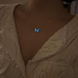 Luminous Butterfly Necklace