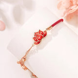 Red Lotus Rope Anklet