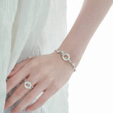Moon Rabbit White Agate Bracelet