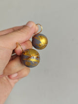 Butterfly Sphere Lavender Earrings