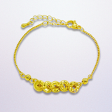 Five Emperors Gold Coin Bracelet