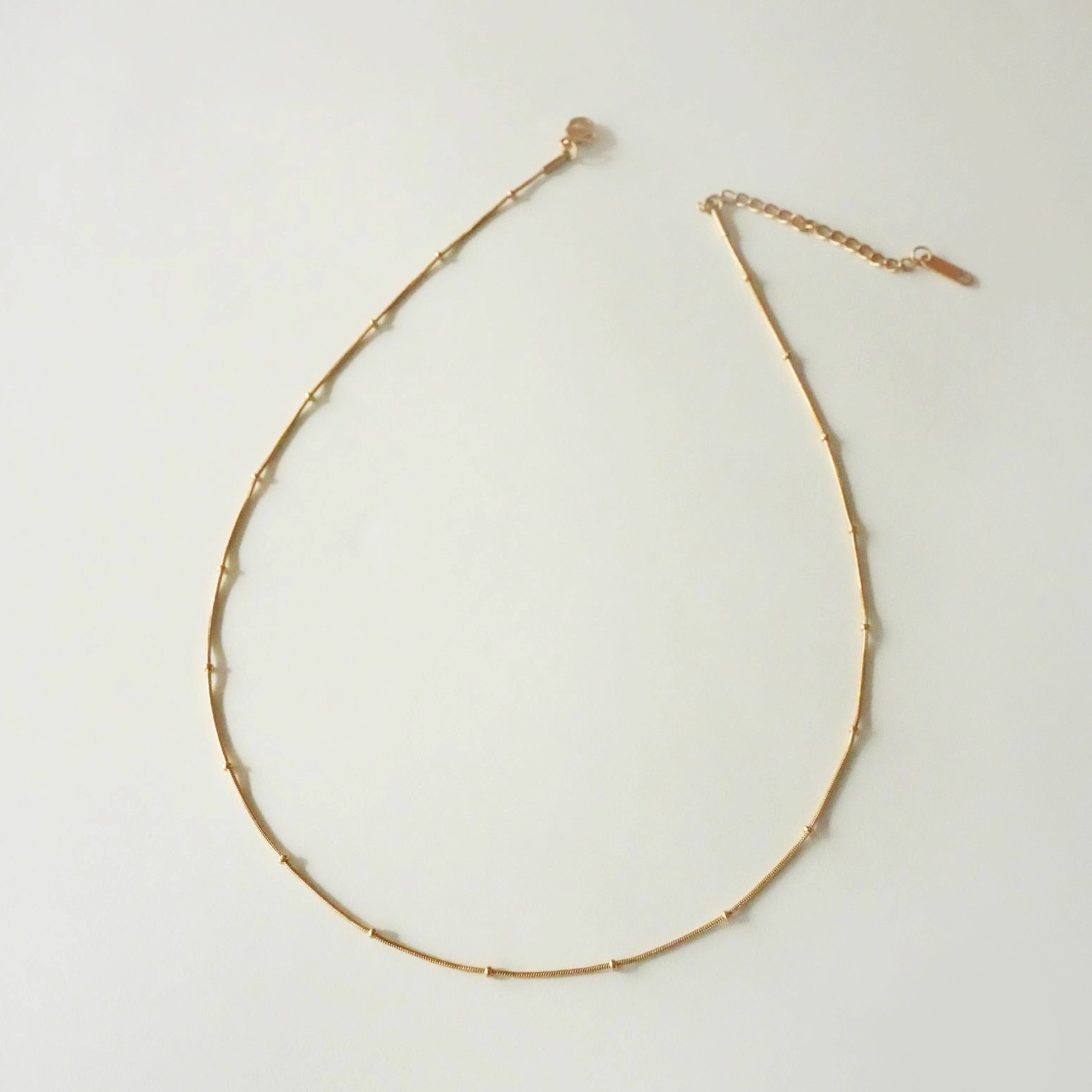Bamboo Gold Minimalist Necklace