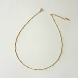 Bamboo Gold Minimalist Necklace