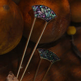 Rainbow Light Fan Shaped Hair Stick