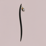 Deep Ebony Baroque Pearl Hair Stick