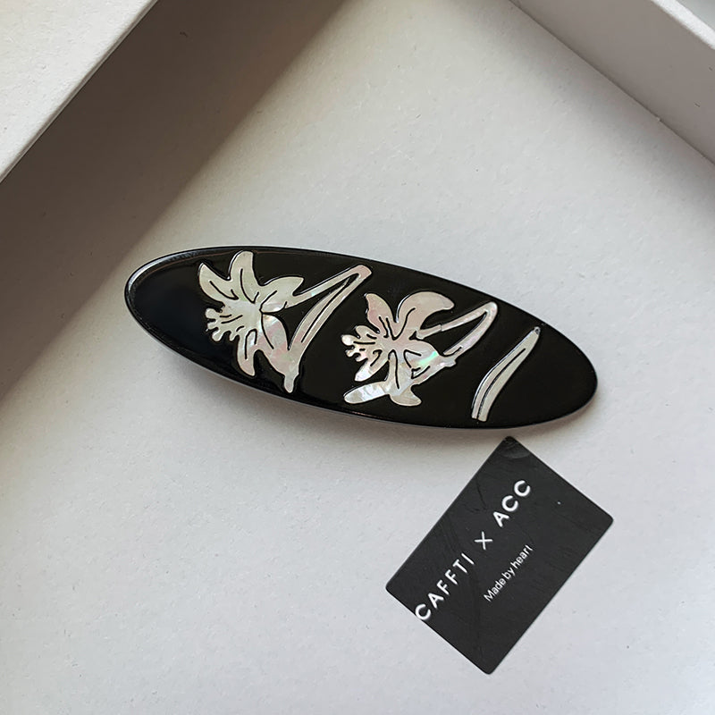 Mother-of-Pearl Lily Hair-Clip