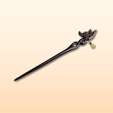 Plum Bone Orchid Hair Stick