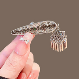 Shimmering Crystal Tassel Hairpin