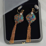 Dazzling Champagne Tassel Earrings
