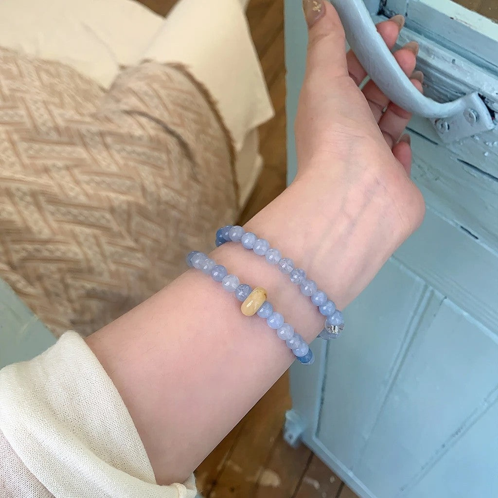 Serene Blue Agate Bracelet