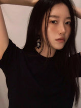 Mother-of-Pearl Orchid Graceful Earrings