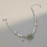 Interlocking Jade Pearl Bracelet