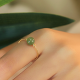 Lake Green Jade Ring