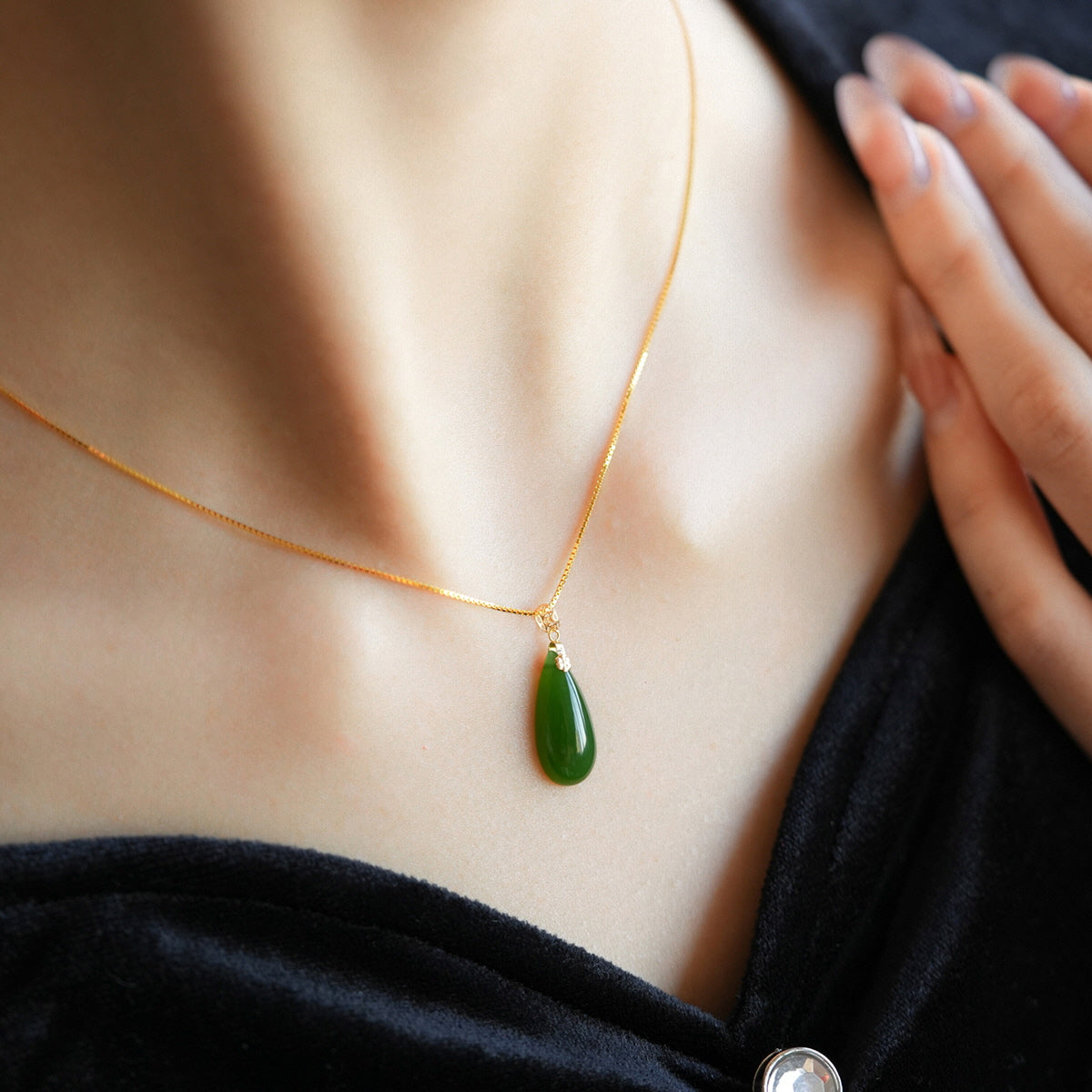 Natural Jasper Protection Necklace