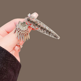 Shimmering Crystal Tassel Hairpin