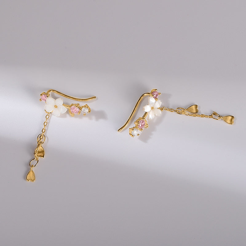 Cherry Blossoms Ear Cuffs