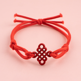 Eternal Knot Red Hair Tie