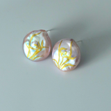 Subtle Glow Orchid Earrings