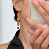 Sunset Afterglow Lacquer Bamboo Earrings