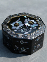 Hexagonal Peony Mini Jewelry Box