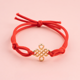 Eternal Knot Red Hair Tie