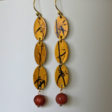 Sunset Afterglow Lacquer Bamboo Earrings