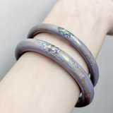 Noble Lilac Thirty-Layer Lacquered Sandalwood Bangle