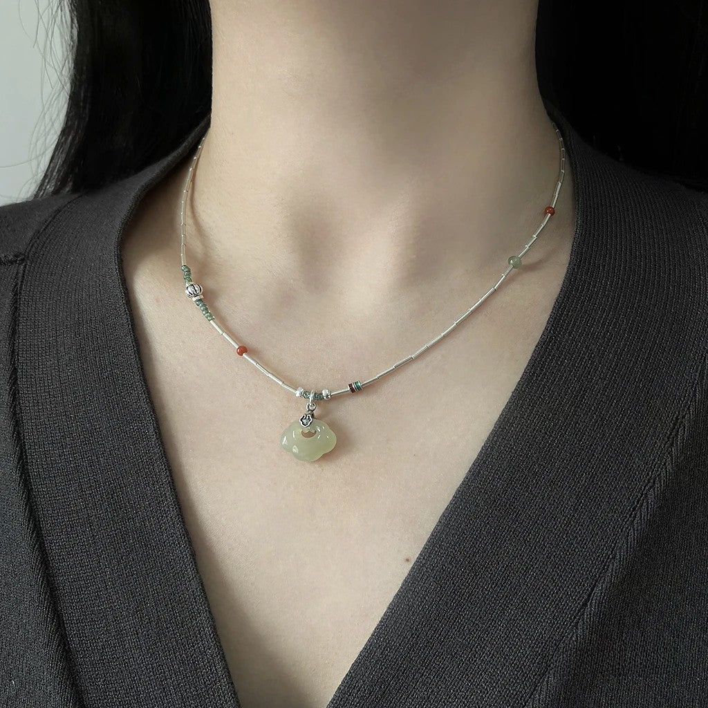Hetian Jade Ruyi Necklace