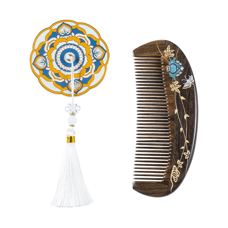 Artisan Self Care Mirror & Comb Set