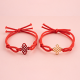 Eternal Knot Red Hair Tie