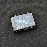 Blue Chrysanthemum Bird Jewelry Box