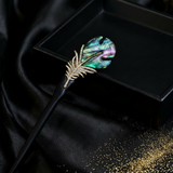 Glow Feather Mother-of-Pearl Hair Stick