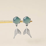 Serentiy Jade Tail Earrings