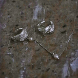 Asymmetrical Bamboo Leaf Ear Clip