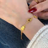 Versatile Gold Bellflower Bracelet