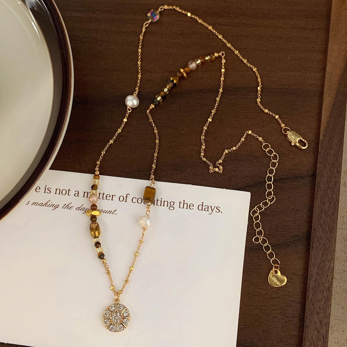 Golden Aura Tigers Eye Necklace