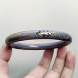 Noble Lilac Thirty-Layer Lacquered Sandalwood Bangle