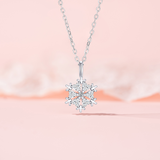 Winter Snowflake Glow Necklace