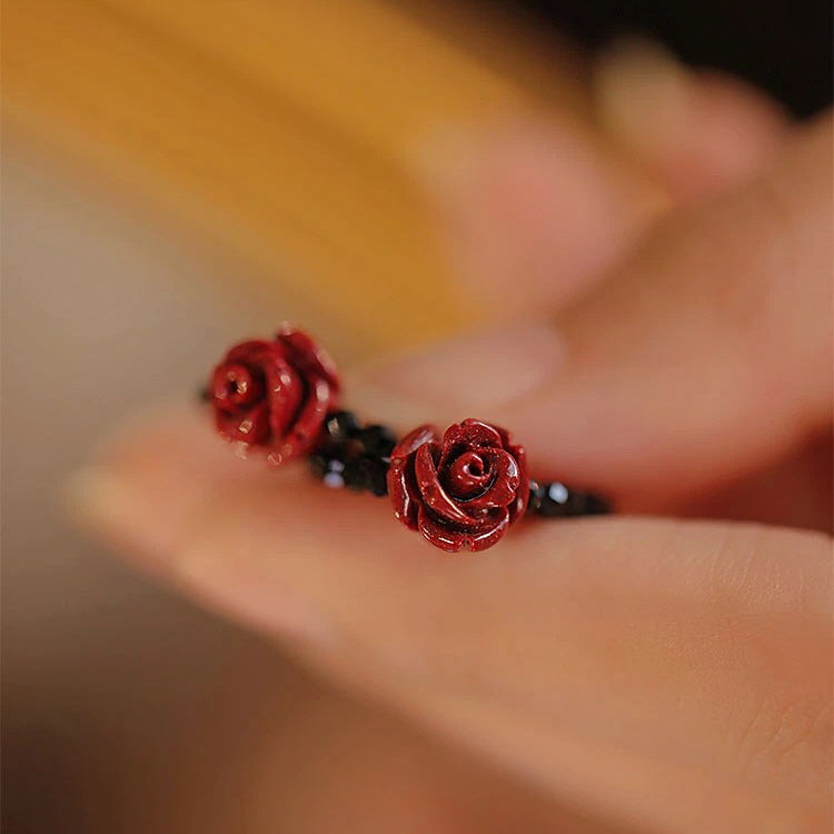 Energy Cinnabar Rose Ring