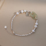 Interlocking Jade Pearl Bracelet