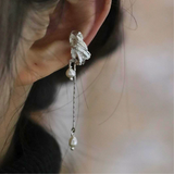 Asymmetrical Bamboo Leaf Ear Clip