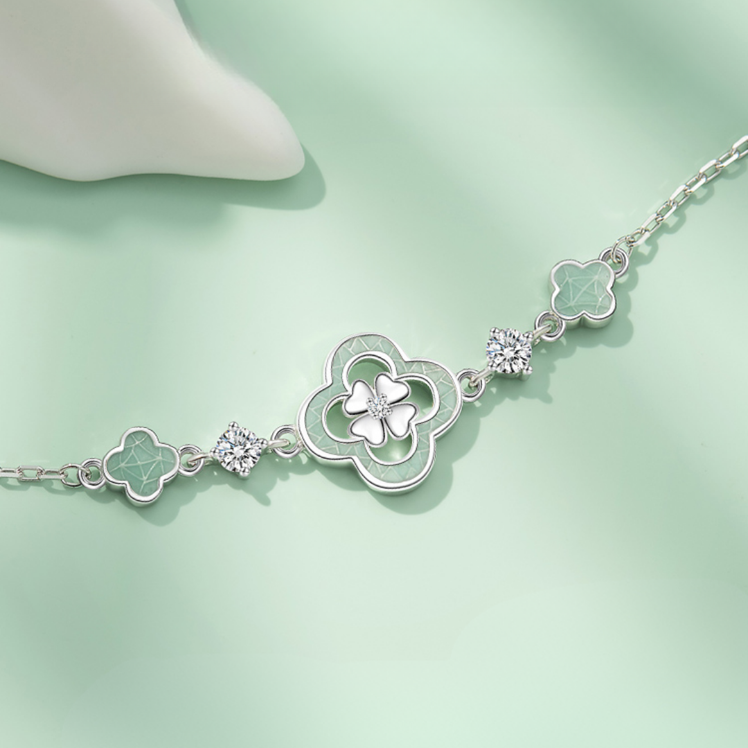 Luck Clover Porcelain Bracelet