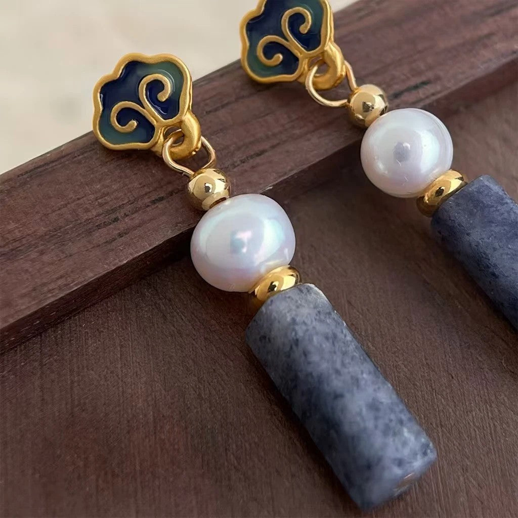 Garden of Dreams Blue Earrings