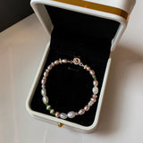 Pink Purple Pearl Bracelet