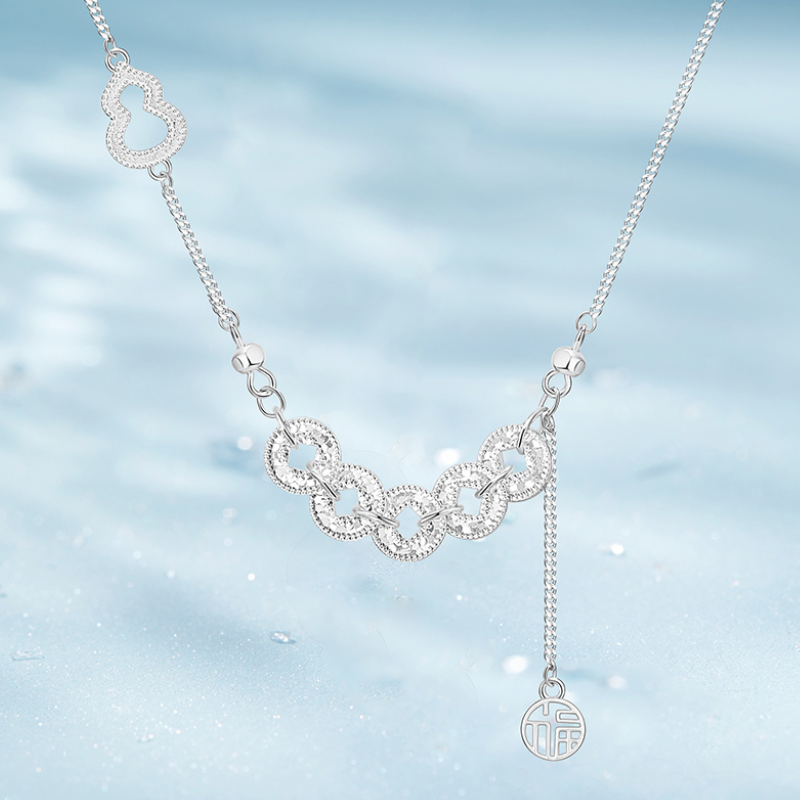 Five Emperors Silver Coin Necklace