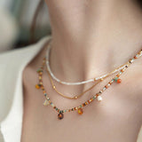 Bamboo Gold Minimalist Necklace